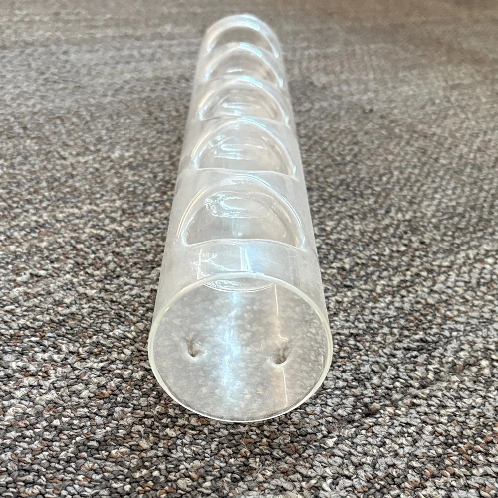 West Elm Clear Glass Candle Holder